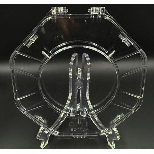 PP 12 Inch Round Single Wafer Carrier Container Box Contamination Prevent