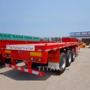 China 40ft bpw tri-axle flatbed trailers for sale wholesale