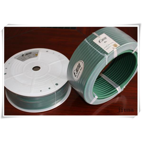 Drak Green Color Rough Polyurethane Round Belt For Textile , Pu Round Belt