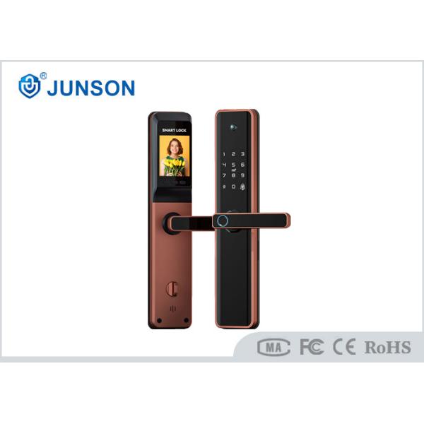 Tuya App Fingerprint Door Locks High Definition Visual Large Screen With Cat Eye