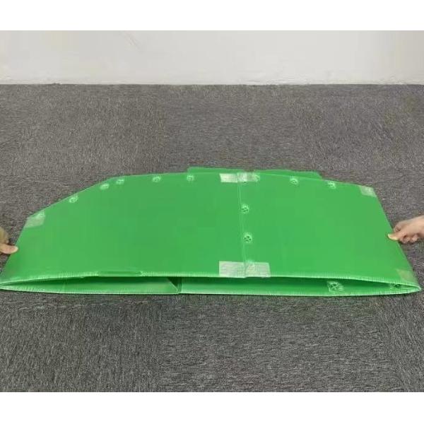 Green Polypropylene Hollow Sheet Lightweight PP Plastic Panel UV Resistant