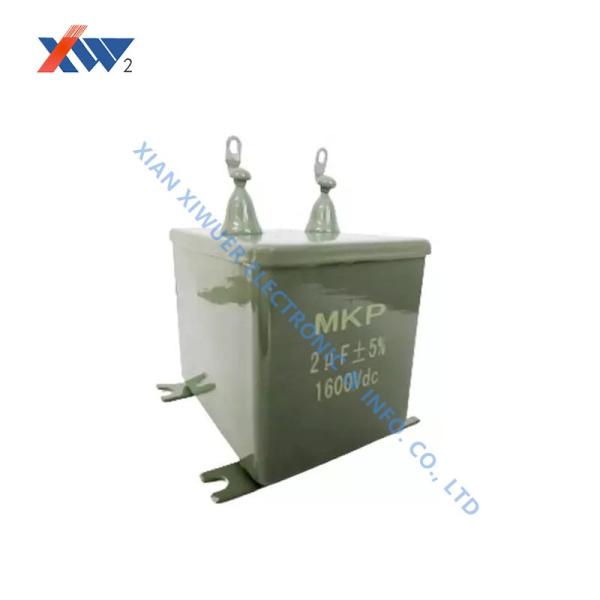 MKP High Voltage Film Capacitor Sealed Structure , 1600VDC 2 Uf Capacitor
