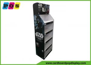 China Five Shelves Cardboard Retail Display , 7 Inch LCD Screen Shop Display Stands For Star Wars Toys FL194 wholesale