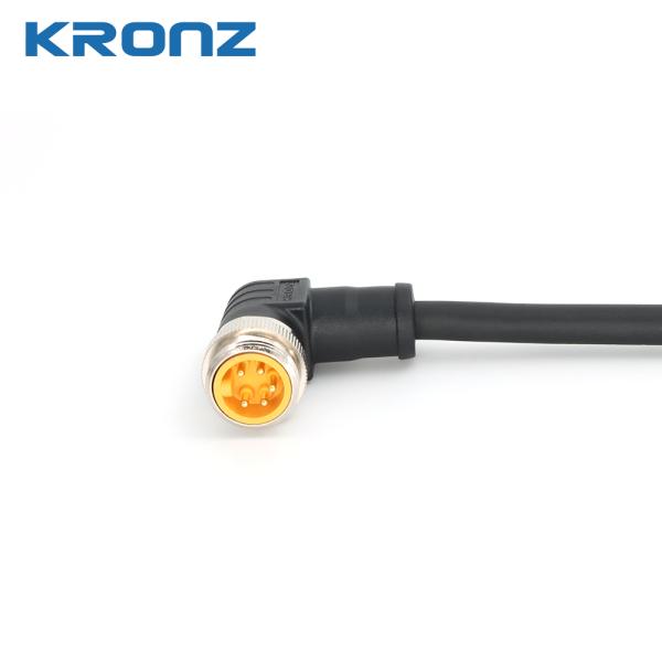 7/8"-16UN 5 Pin Power Connector 8A For Industrial Automation