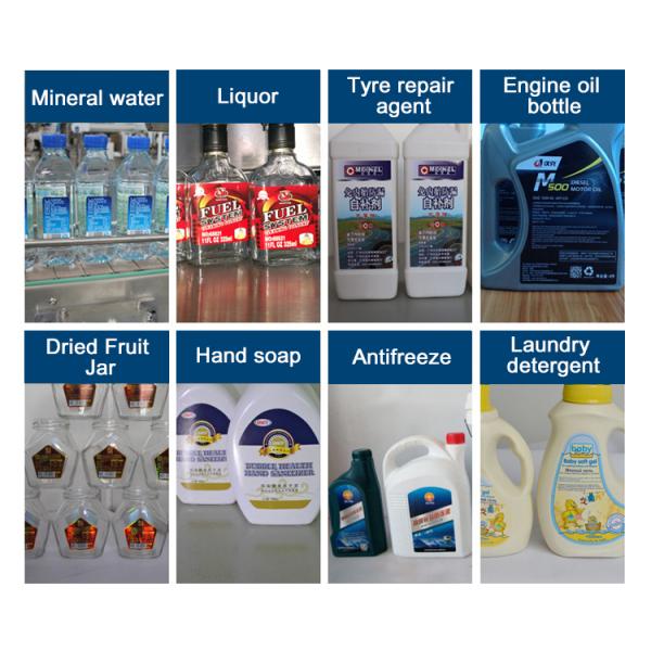 Flat Bottle Double Side Sticker Labeling Machine PLC 50Hz