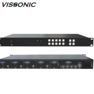 4x1 Multi Viewer Video Scaler Switcher With KVM Control For Video / Animation