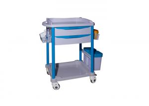 China Hospital Equipment Medical Storage Trolley Therapy Cart With Waste Bin For Clinic wholesale