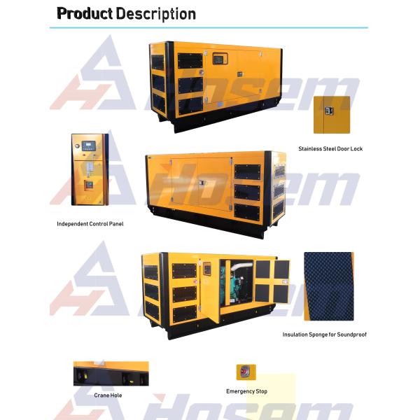 Rainproof Cummins 165KVA Heavy Duty Generator Set