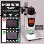 ODM USB Digital Microscope Usb Plug And Play PC Software Polarizer 5MP For