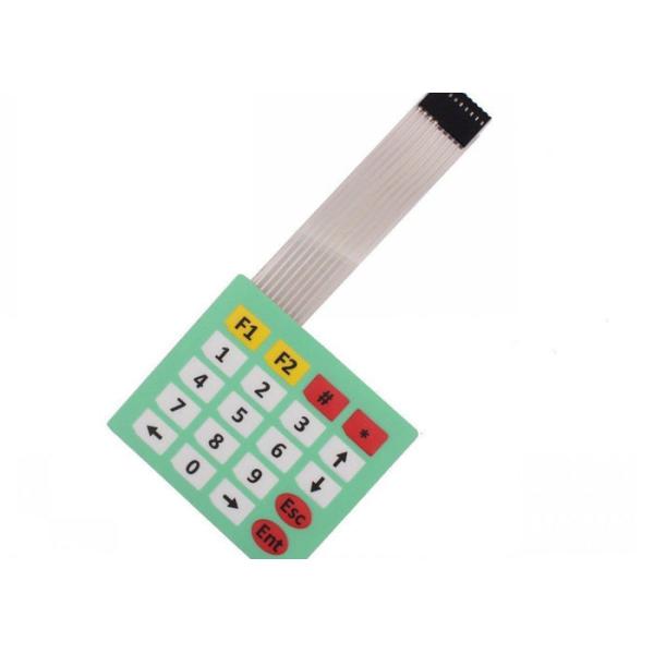 75 * 85mm Panel Membrane Matrix Keypad 18CM Length With 24 Months Warranty