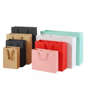 China Eco Friendly Supermarket Custom Kraft Paper Bags For Shopping wholesale