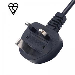 China 3 Pin UK Power Cord Plug To IEC 320 C13 BS1363 Certificate 0.5m 0.75m 1m wholesale