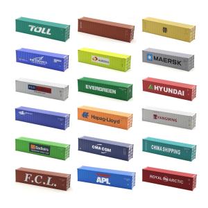Buy cheap 40gp 1:87 HO scale railway shipping sea container for model train railroad from wholesalers