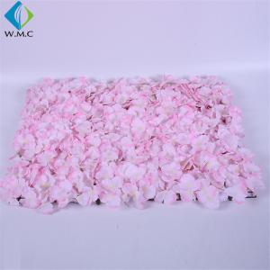 Square Silk Hydrangea Flower Wall , Wedding Background Use Artificial Flower Row