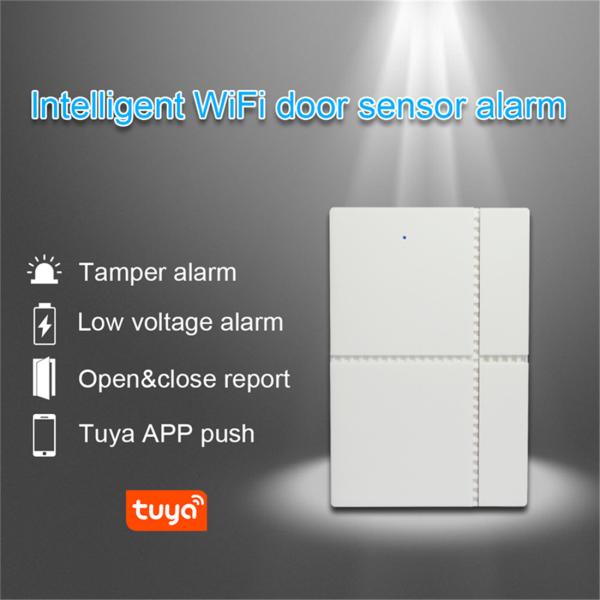 Smart Wi-Fi Door Sensor Door Open / Closed Detectors Magnetic Switch Window Sensor Home Security Alert(ZX-D21)
