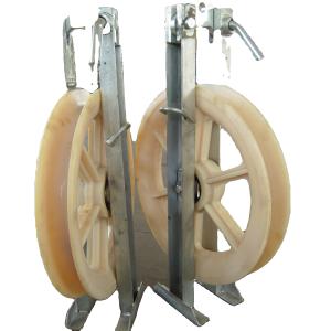 China 660mm*100mm Nylon Cable Pulley 220V Stringing Block for Construction Works wholesale