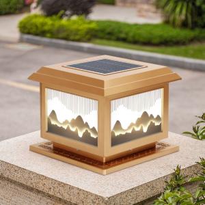 Buy cheap Moisture Proof Solar Pillar Light 12W Solar Outdoor Column Lights For villa from wholesalers