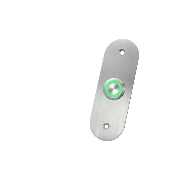 PRESS TO EXIT Screen 4 Pin Push Button Switch , 24V DC Small Momentary Push Button Switch