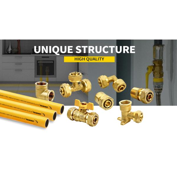 Brass Elbow And Tee Brass Compression Fittings ISO 9001 Certified ISO 9001/9002 ISO 14001