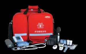 Durable Multifunction Itinerant Bag , Red Doctor Itinerant Emergency Bag