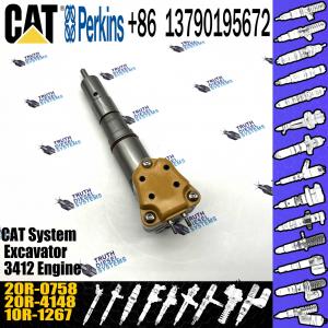 China Diesel fuel injector Engine Parts Common Rail Inyector 1747526 174-7526 20R-0758 For CAT Caterpillar 3412E Engine Truck wholesale