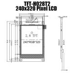 2.8 Inch 240x320 ST7789 TFT Module Panel With LCD Controller Board