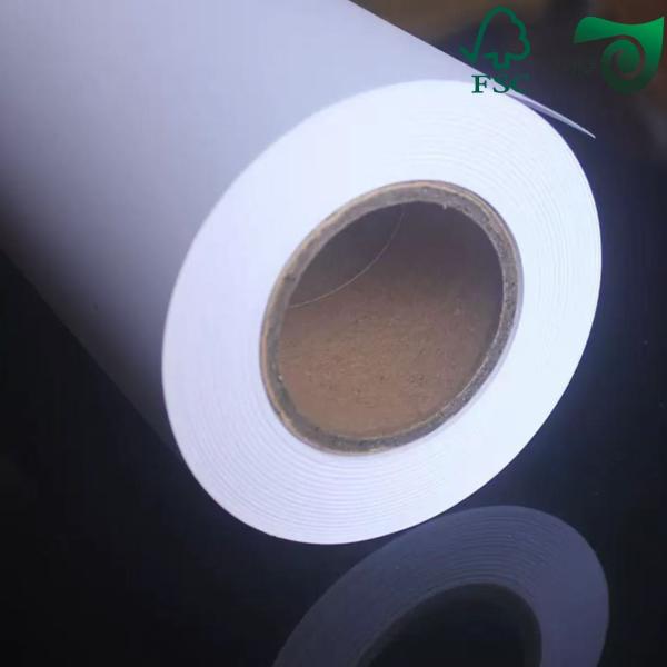 20Lb Uncoated Paper Plotter Paper Rolls For CAD Drawings With Inkjet Printing