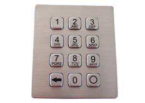 China 12 Keys Metal Numeric Keypad 4x3 Door Entry Programmable Dot Matrix Interface wholesale