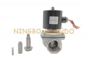 China 2/2 Way NC 2S350-35 G1-1/4 Inch Stainless Steel Aluminum Body Electric Solenoid Valve For Water Air Steam on sale