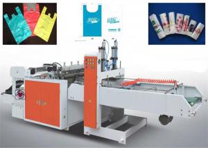 HDPE LDPE Poly Bag Manufacturing Machine , Plastic Bag Machine Easy Operation