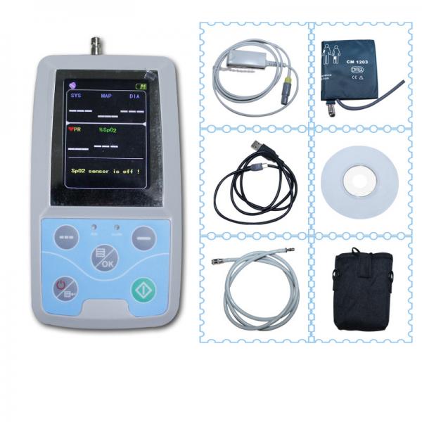 Quality with oximeter probe 24h Digital Ambulatory Automatic NIBP+ Pulse Rate+ Oximeter probe Blood Pressure Monitor PM50 for sale