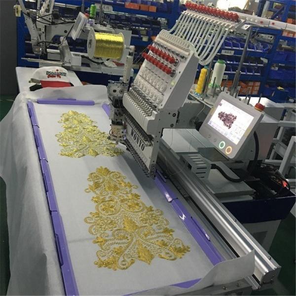 For WONYO New Single Head Flat Embroidery Machine Computerized Cording Chenille Embroidery for Home Use featuring Motor Bearing