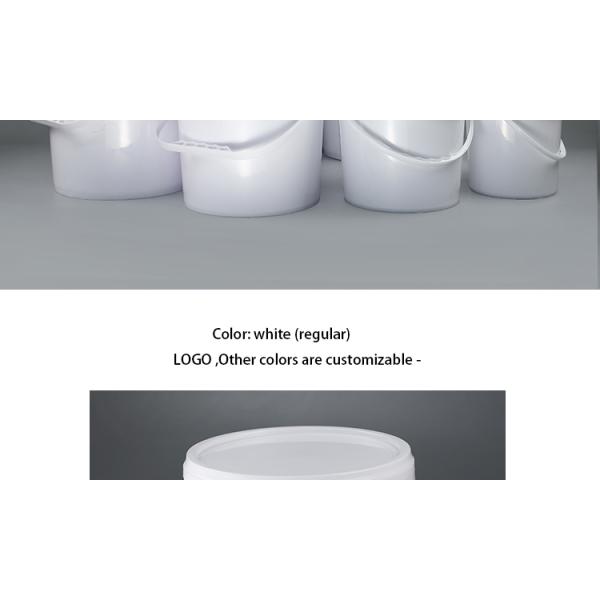 CMYK White 5 Gallon 20 Litre Paint Bucket With Lid Plain Lacquered