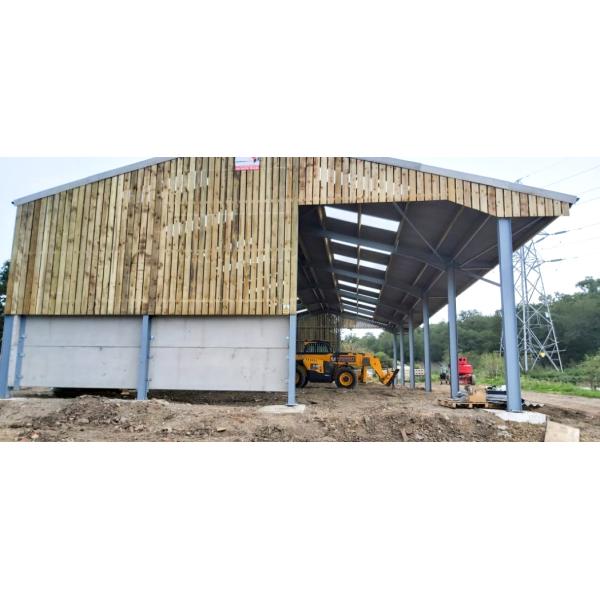 Prefabricated Steel Structure Steel Hay Storage Buildings Warehouse Metal Building