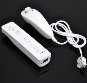 China Durable blue WII Nunchuk Controller With Motion Plus For Nintendo WII Gamepad wholesale