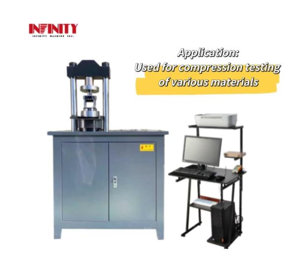 Quality High precision Test Force Measurement Range 4%-100%FS KN Servo Compression Test Machine for sale