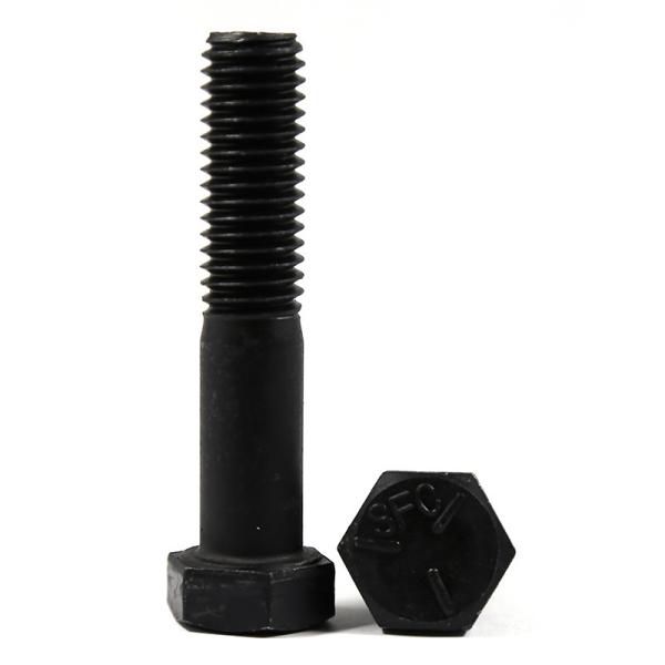 High Strength DIN933 Carbon Steel Hexagon Bolt with Oxidation Blackened Outer Hex Head