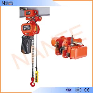 China 1 Ton Pneumatic Electric Chain Hoist For Overhead Crane ISO / CE / CCC wholesale