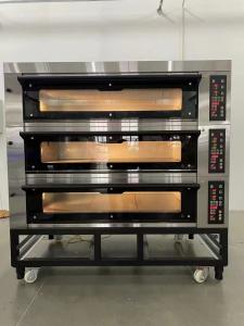 China 300c Electric Deck Oven 40x60cm Cookie 3 Deck 9 Tray Oven wholesale