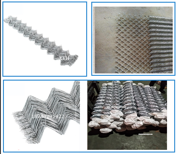 hot dipped galvanized 2.2mm x 25mm opening chain link fence roll mesh