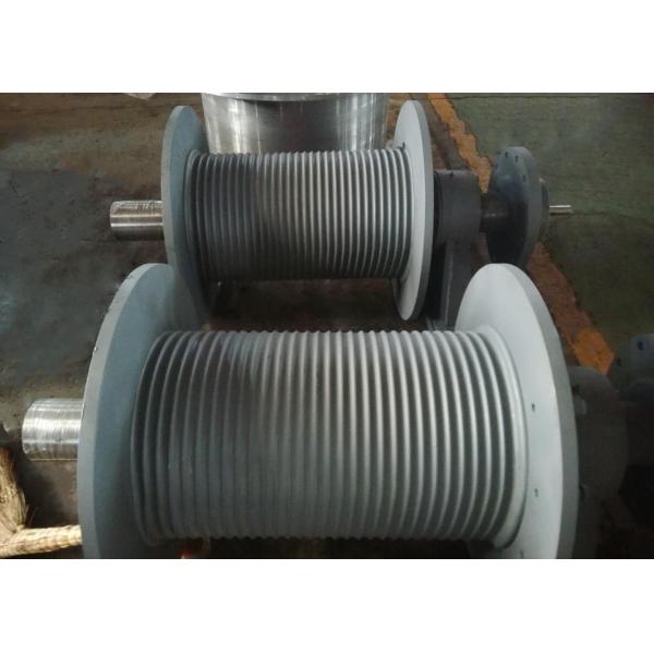 S355 J2G3 Spiral Grooving Hoist Barrel for Hydraulic Winch / Windlass