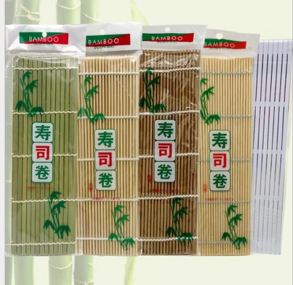 Quality Customize Size Square Natural Bamboo Sushi Making Mat for sale