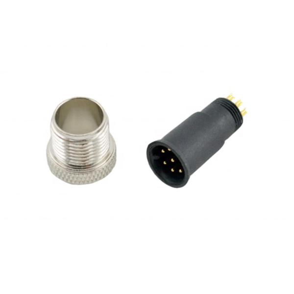 waterproof circular M5 M8 M12 8 pin LED automation industry panel mount LED connector