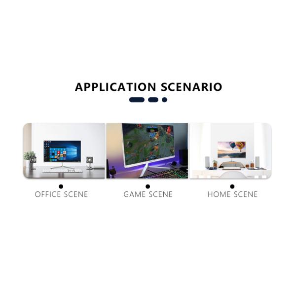 F24/27 FACTORY PRICE ALL IN ONE PC HD Graphics 16/ 9 New Status 4GB LCD Display Type Intel Core I5 Dedicated Card For Business