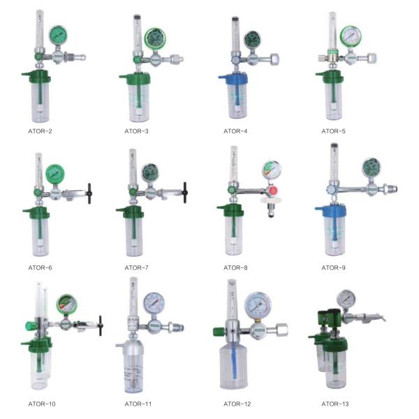 Diaphragm Portable Oxygen Regulator Piston Flowmeter Medical Oxygen Inhaler