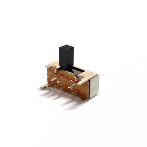 China Toggle Switch, Horizontal 8 Pin Sliding Switch ， Interruptor On-Off Mini Slide Switch，Right Angle Slide Switch on sale