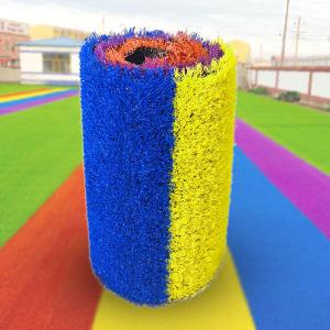 China Plastic Playground Flooring Mats 50mm , Artificial Grass Floor Mat wholesale