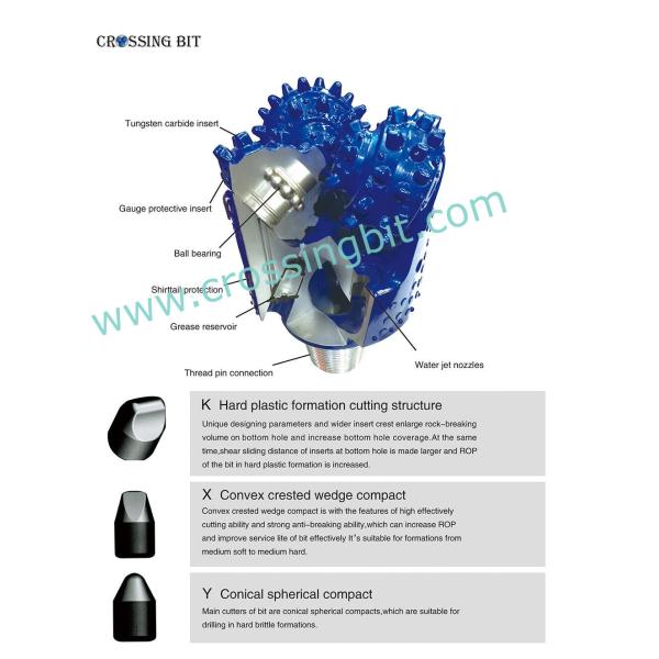 152.4mm 6 Inch Tci Tricone Drill Bits IADC 617