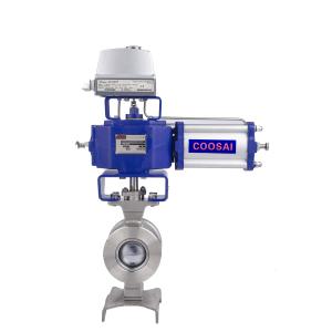 China Temperature Range -20C To 200C Segment Ball Valve 1''-10'' DN25-DN250 for Pulp Paper/Pharmacy/Beverage Food wholesale