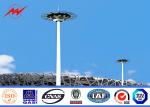 28m Q345 Customized Galvanized High Mast Pole With Lifting Systems